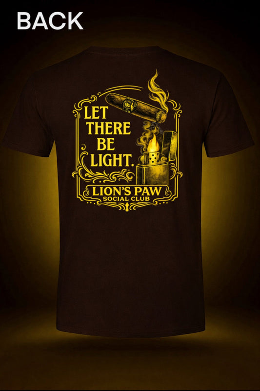Brown-Let there be Light Cigar Tee