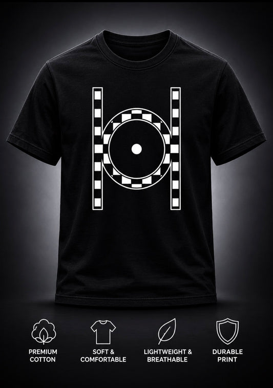 Checkered Circle Tee
